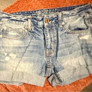 American Eagle Outfitters Light Blue Jean Shorts